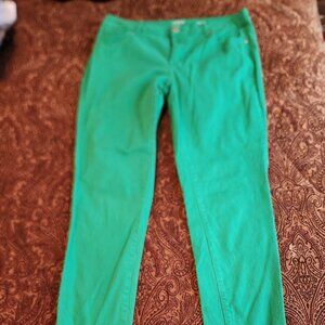 CROWN & IVY STRETCH COLOR JEANS